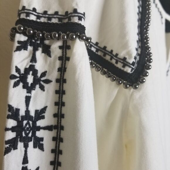 a.n.a. Embellished Embroidered Blouse - Picture 6 of 16